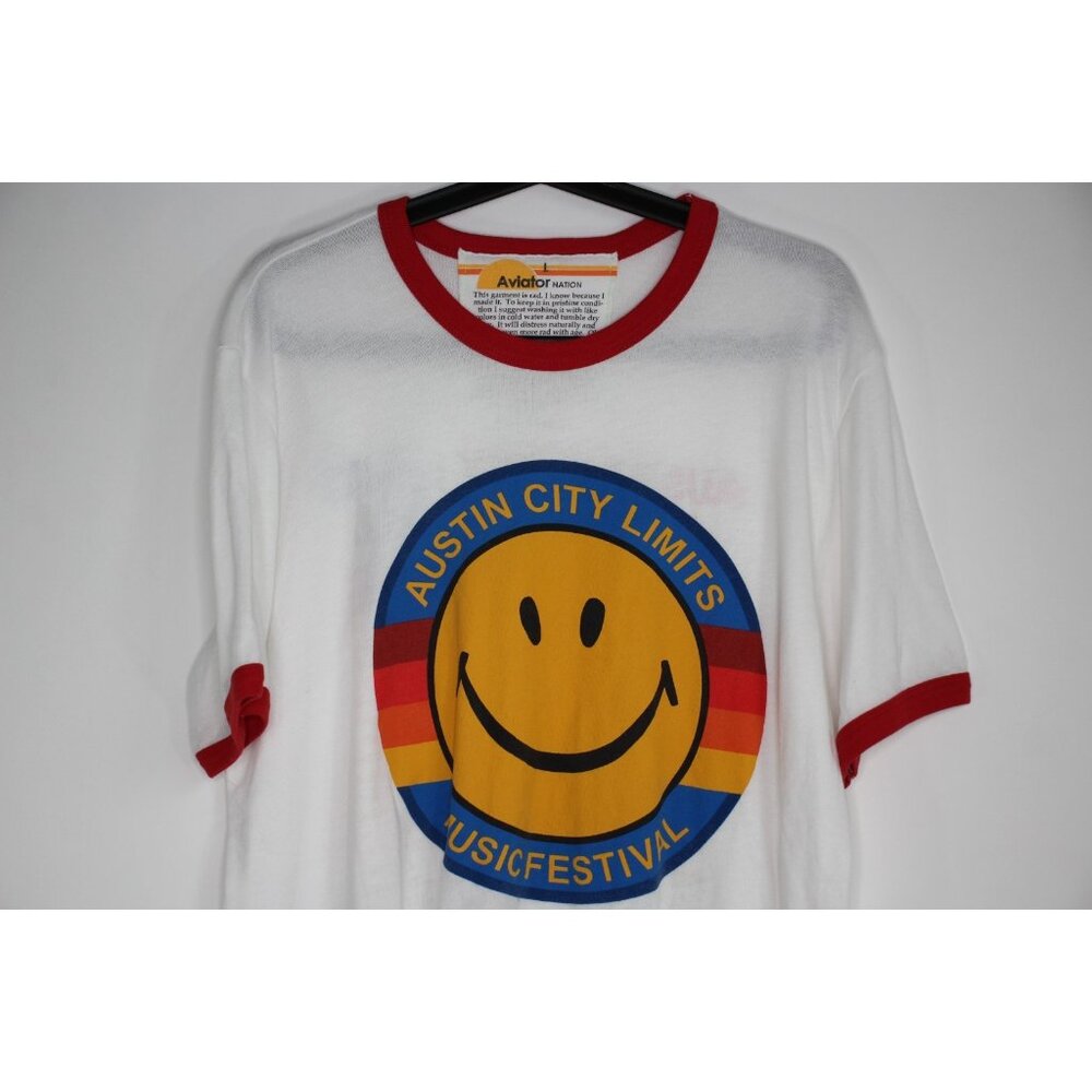 Aviator Nation Mens Large ACL Austin City Limits Music Festival T-Shirt B1079 - Picture 2 of 6